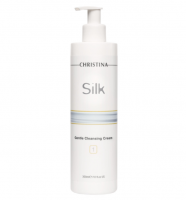 Christina CHR440 Silk1 -Silk Gentle Cleansing Cream (шаг 1) Нежный крем для очищения кожи 300ml - Интернет-магазин косметики «Гримерка», Екатеринбург