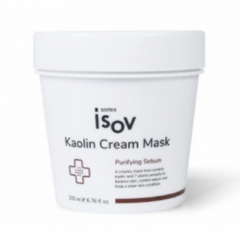 Isov Kaolin cream Mask Маска для баланса жирной и себорейной кожи, 200 мл. - Интернет-магазин косметики «Гримерка», Екатеринбург